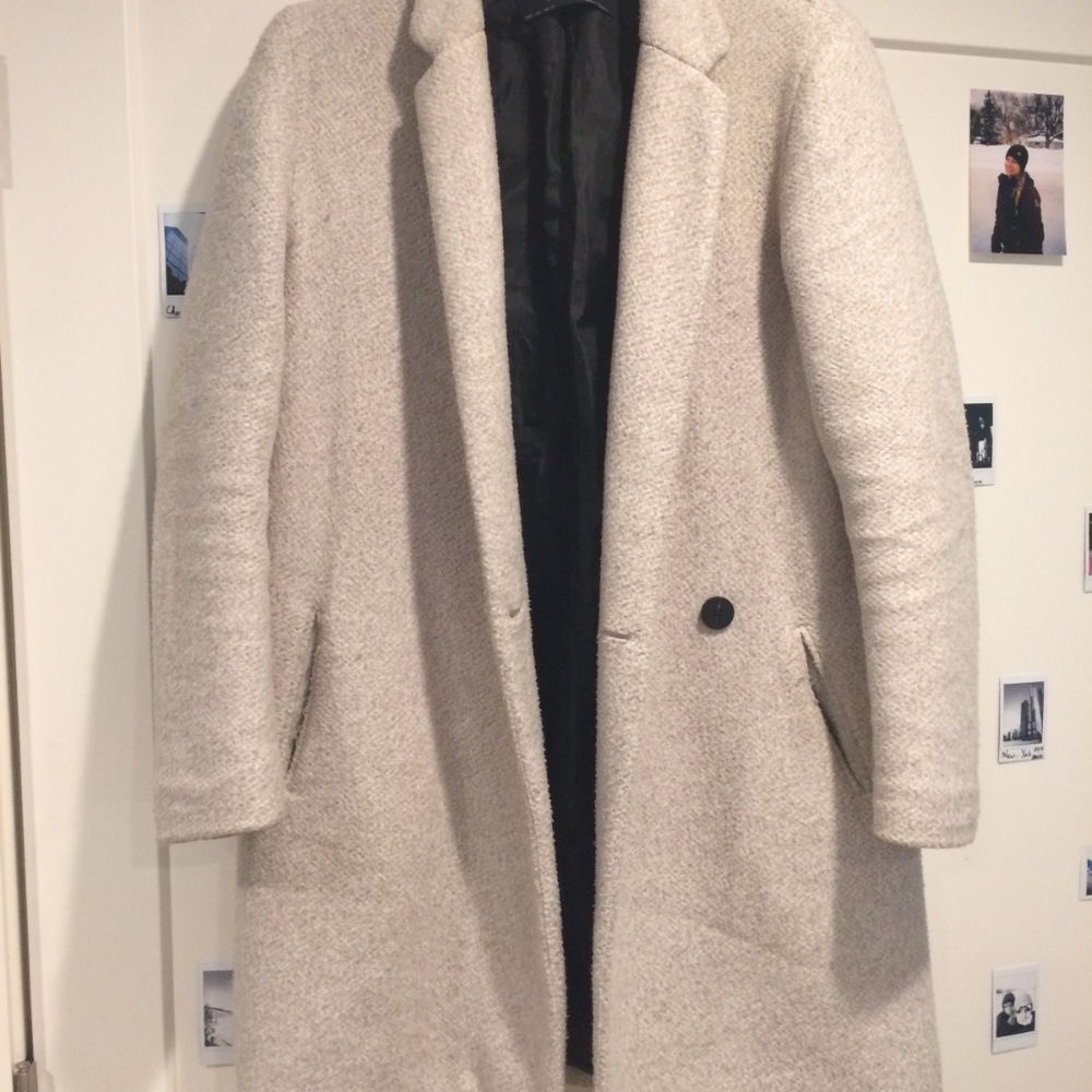 LONG DOUBLE BREASTED COAT ZARA - Picture 2 of 3